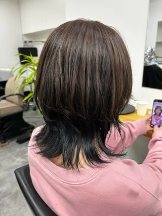 ミディアム カラー ヘアー.ネイル二刀流 misa🫧のヘアスタイル