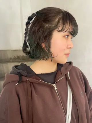 ミディアム カラー CACHÉ NAKAZAKI所属・CACHÉ わっちょのヘアスタイル
