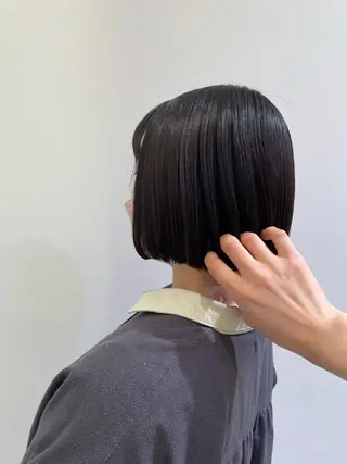 ショート ボブパーマ 井山咲良のヘアスタイル