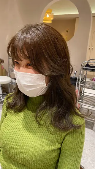 セミロング カラー Marina /表参道のヘアスタイル