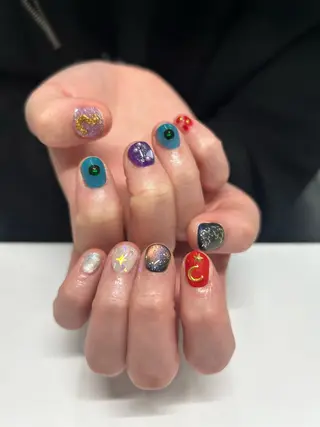 ネイル プライベートネイルサロンone nail所属・one nail 【カラフル/個性派】のネイルデザイン