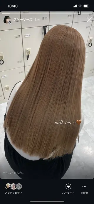 セミロング MOE 福岡韓国ヘア✧︎のヘアスタイル