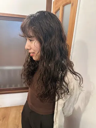 ロング パーマ 【pejite】 Hinanoのヘアスタイル