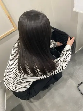 ロング 【coco.】hair所属・カジカワサキ/髪質 改善/クロスパーマのヘアスタイル