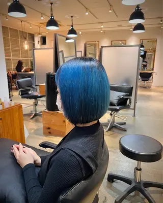 ミディアム カラー パーマ メンズ 🫧レディースボブ 🫧RENのヘアスタイル