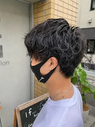 パーマ メンズ 久保亮太 /大人ショートのヘアスタイル