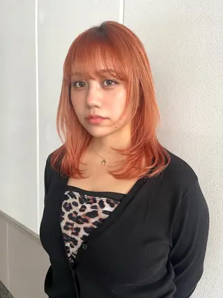ミディアム カラー レイヤー.ボブ/ アヤミのヘアスタイル