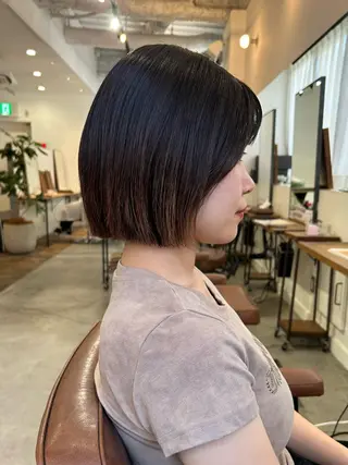 ショート 梅田/透明感カラー ボブレイヤーきょうかのヘアスタイル