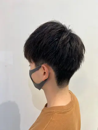 メンズ ブリーチしない暖色 カラー🥀杉 優菜のヘアスタイル