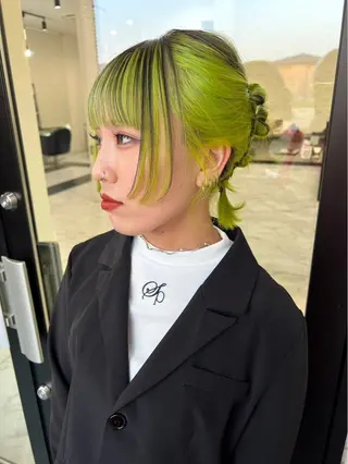 ミディアム カラー マイ/カットモデル /暖色カラーのヘアスタイル