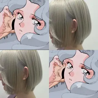 ショート カラー ハイトーン/ウルフ /小澤凌祐🦕のヘアスタイル