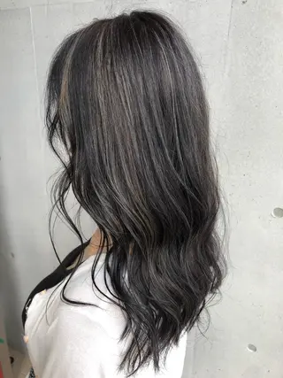 セミロング カラー ☘️em HAIR 内藤光哉🍀のヘアスタイル