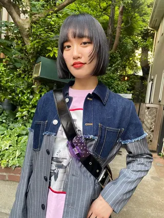 ミディアム カラー ハイトーン/デザイン hirokiのヘアスタイル
