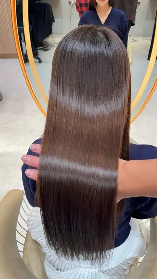 ロング カラー レイヤー✨縮毛矯正 川村利幸のヘアスタイル