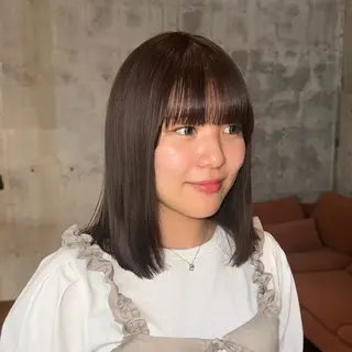 カラー 澁谷 咲映のヘアスタイル