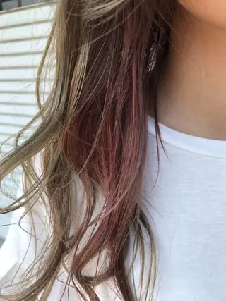 セミロング カラー レイヤーカット匠 イソザキノリユキのヘアスタイル