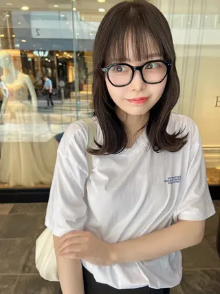 セミロング カラー 髪質改善will hairdesignのヘアスタイル