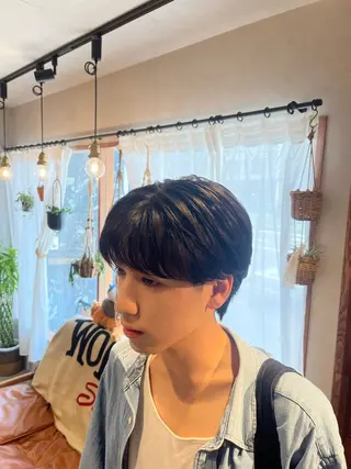 ショート メンズ Lamp所属・🌀メンズパーマ🌀 🐏丸山祐宇🐏のヘアスタイル