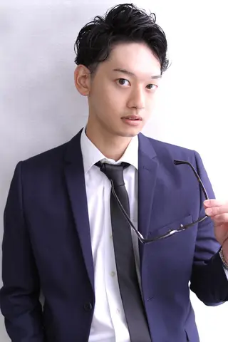 ショート メンズ EMANONシェアサロン心斎橋店所属・韓国メンズヘア　ミル クティボブ　足立佳代のヘアスタイル