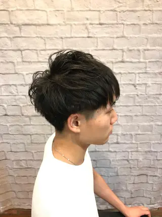 ショート パーマ メンズ お客様満足度NO.1 小林真弥のヘアスタイル