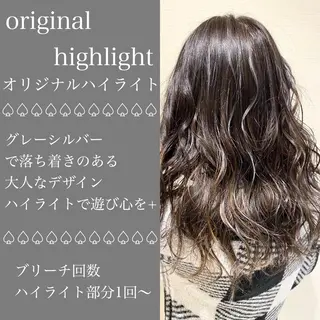 セミロング カラー 横山 直輝のヘアスタイル