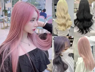 カラー ロング 韓国ヘア🩵 🩵BIZEのヘアスタイル