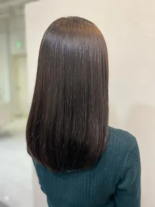 ミディアム YASU🍎CUT 赤系カラー/ヘアケアのヘアスタイル