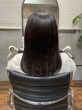 ミディアム 透明感カラー🫧縮毛 矯正🪽izumiのヘアスタイル