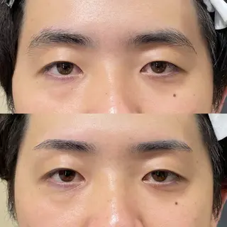 ショート メンズ アイブロウ メンズ眉毛ワックス 青山英憲のヘアスタイル