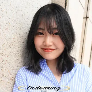 ミディアム Endearing 銀座/レイヤーカットのヘアスタイル