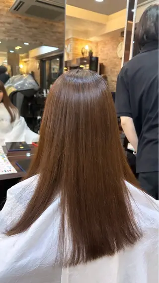 ロング 縮毛矯正&髪質改善/ きょうの🐺のヘアスタイル