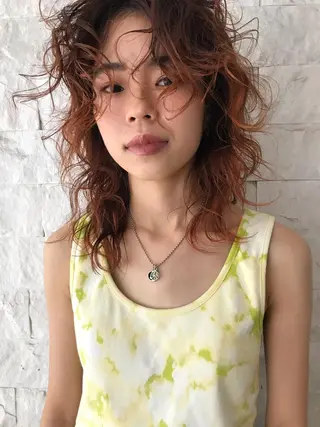 セミロング パーマ suvvy hairsalonのヘアスタイル