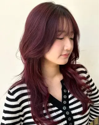 ロング カラー いもの こはるのヘアスタイル