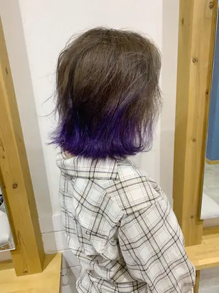 ミディアム カラー カラー特化サロン大阪 ルービック江坂/新城のヘアスタイル