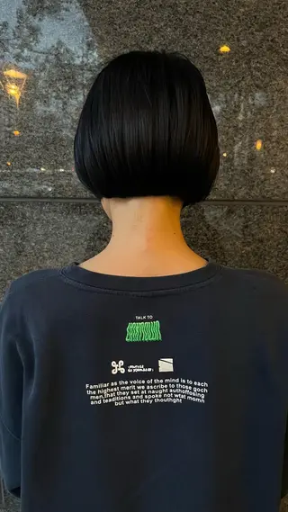 ショート ボブ/ショートボブ/ 岡山駅/別曽遥也のヘアスタイル