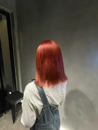 カラー 暖色/ハイトーン/ カラー/HBLのヘアスタイル