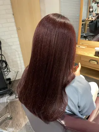 ロング 🦄艶カラー×韓国 NANA💎🐬のヘアスタイル