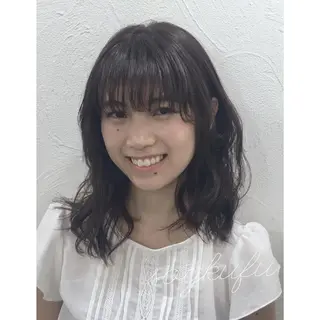 セミロング 【今だけブリーチ 限定価格💕】すみのヘアスタイル