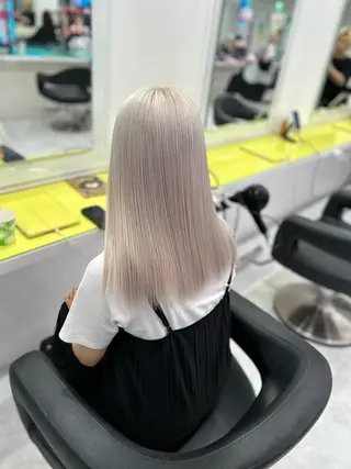 ロング カラー ヘアアレンジ トレンドモテカラー 🩷色落ちまで可愛くのヘアスタイル