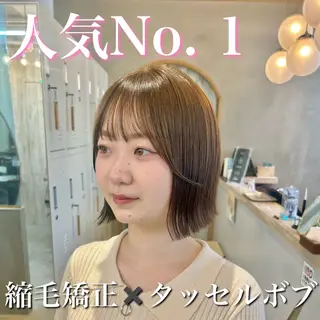 ショート 🩵縮毛矯正/ブリー チ/髪質改善/いつかのヘアスタイル