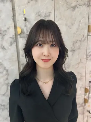 セミロング ETOWA　新宿　髪質改善所属・⭐️似合わせ⭐️/ ETOWA新宿/上村のヘアスタイル