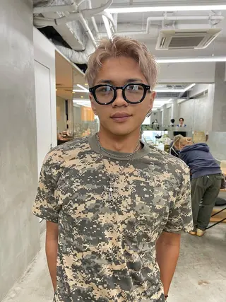 カラー メンズ メンズカット サハシのヘアスタイル