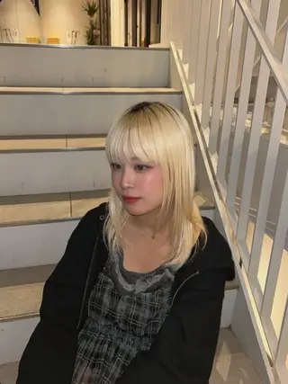 ミディアム カラー 🪐レイヤー/ボブ/ 艶髪/加野彩果🪐のヘアスタイル