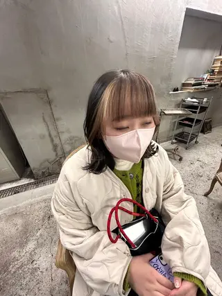 ミディアム カラー お任せヘア☘️☘️ 及川渚のヘアスタイル