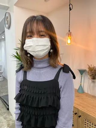 ミディアム さかした ちなのヘアスタイル