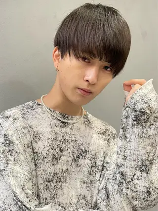 ショート メンズ 艶カラー/フェイス レイヤー/たむのヘアスタイル