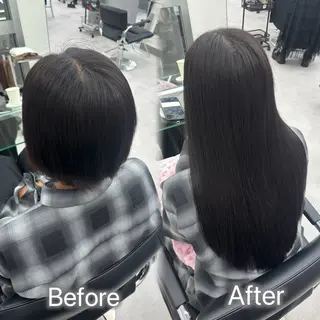 ロング カラー ヘアアレンジ メンズ エクステ🎀艶カラー ✨しぇる🌙のヘアスタイル