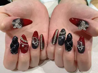 セミロング Nail  R💫 naoのネイルデザイン