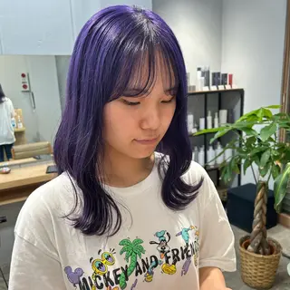 セミロング ior北千住【イオール】所属・YU(ハイトーン/ ブリーチカラー)のヘアスタイル