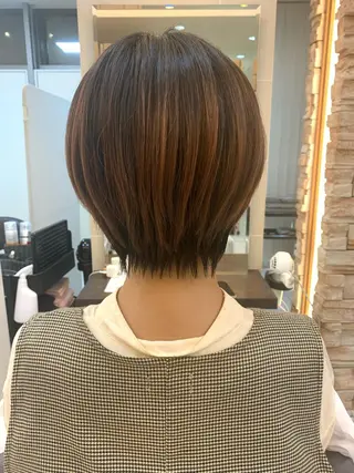 ショート 福原遼華/小顔ショー ト/髪質改善のヘアスタイル